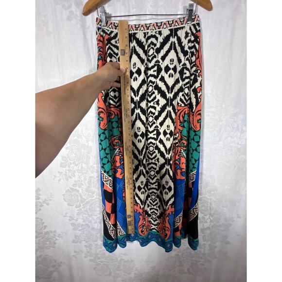 Flying Tomato Maxi Skirt Medium Mixed Print A Line Boho - Picture 9 of 9